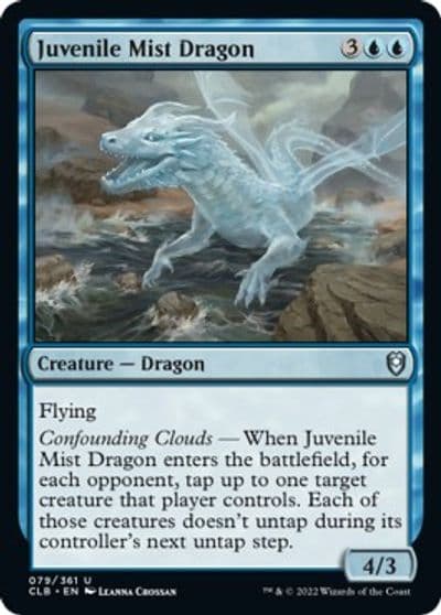 Juvenile Mist Dragon Commander Legends: Battle for Baldur's Gate Magic card