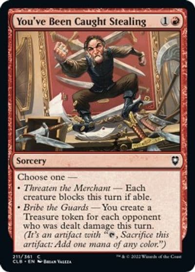 Youve Been Caught Stealing Commander Legends: Battle for Baldur's Gate Magic card