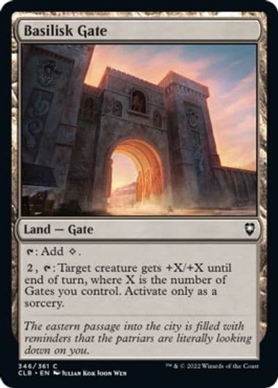 Basilisk Gate Commander Legends: Battle for Baldur's Gate Magic card