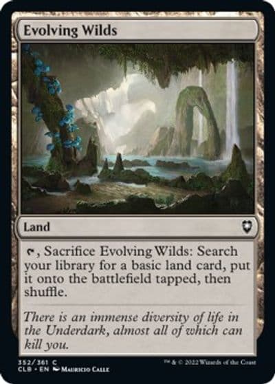 Evolving Wilds Commander Legends: Battle for Baldur's Gate Magic card