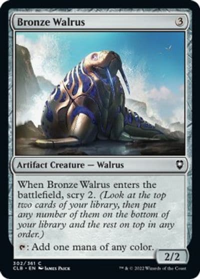 Bronze Walrus Commander Legends: Battle for Baldur's Gate Magic card