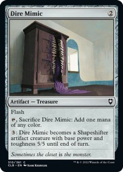 Dire Mimic Commander Legends: Battle for Baldur's Gate Magic card