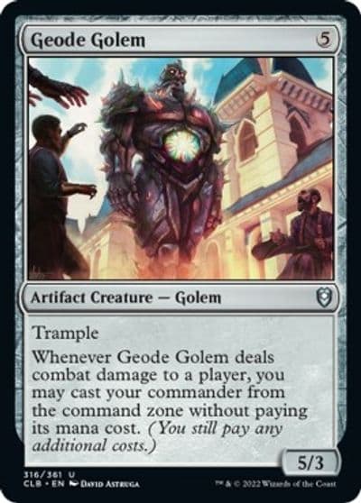 Geode Golem Commander Legends: Battle for Baldur's Gate Magic card