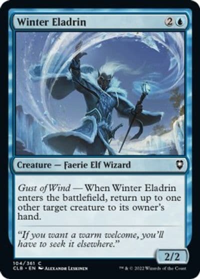 Winter Eladrin Commander Legends: Battle for Baldur's Gate Magic card