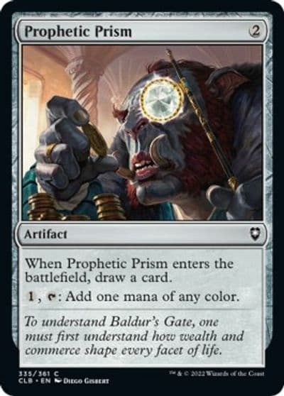 Prophetic Prism Commander Legends: Battle for Baldur's Gate Magic card