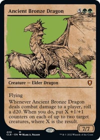Ancient Bronze Dragon Showcase Commander Legends: Battle for Baldur's Gate Magic card