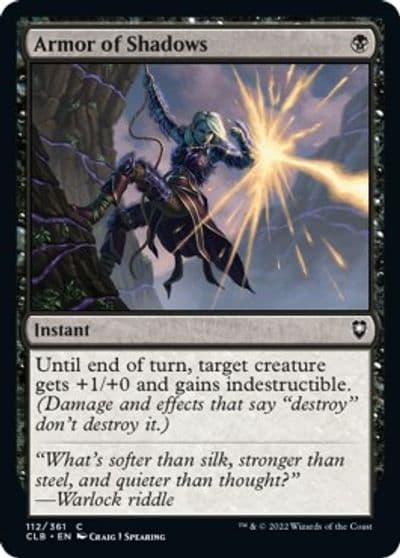 Armor of Shadows Commander Legends: Battle for Baldur's Gate Magic card