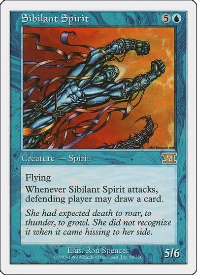 Sibilant Spirit Classic Sixth Edition Magic card
