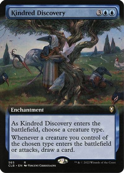 Kindred Discovery Extended Art Commander Legends: Battle for Baldur's Gate Magic card