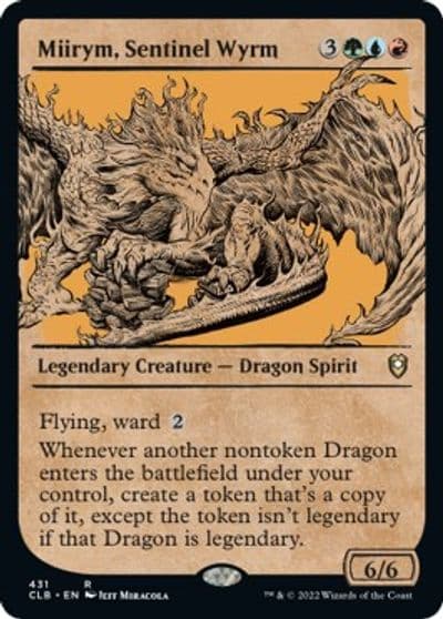 Miirym Sentinel Wyrm Showcase Commander Legends: Battle for Baldur's Gate Magic card