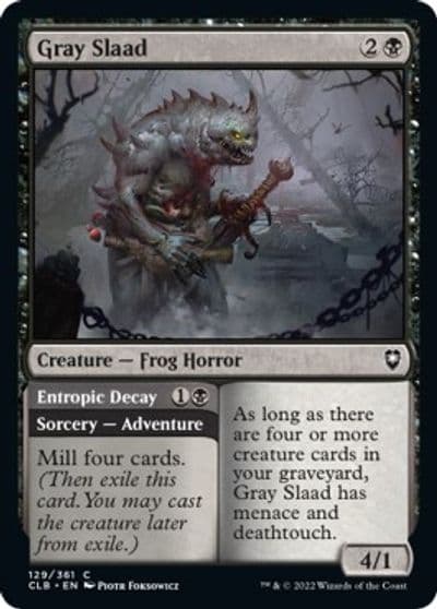 Gray Slaad Commander Legends: Battle for Baldur's Gate Magic card