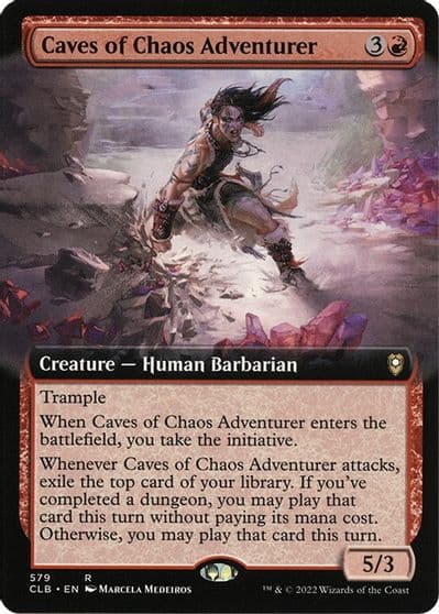 Caves of Chaos Adventurer Extended Art Commander Legends: Battle for Baldur's Gate Magic card