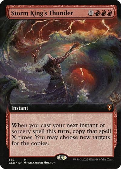 Storm Kings Thunder Extended Art Commander Legends: Battle for Baldur's Gate Magic card