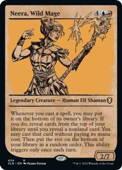 Neera Wild Mage Showcase Commander Legends: Battle for Baldur's Gate Magic card