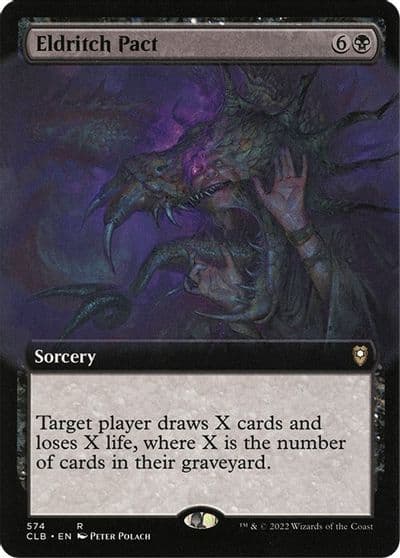 Eldritch Pact Extended Art Commander Legends: Battle for Baldur's Gate Magic card