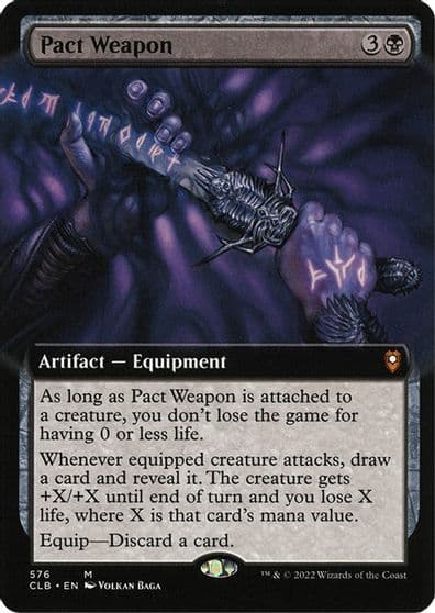 Pact Weapon Extended Art Commander Legends: Battle for Baldur's Gate Magic card