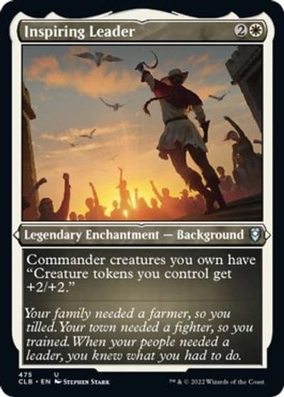 Inspiring Leader Foil Etched Commander Legends: Battle for Baldur's Gate Magic card