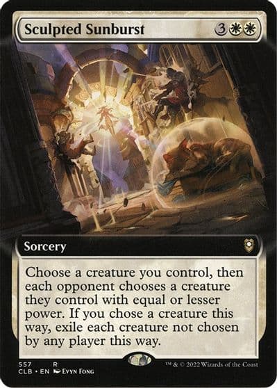 Sculpted Sunburst Extended Art Commander Legends: Battle for Baldur's Gate Magic card