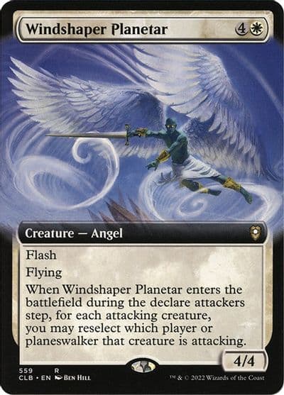 Windshaper Planetar Extended Art Commander Legends: Battle for Baldur's Gate Magic card