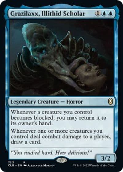 Grazilaxx Illithid Scholar Commander Legends: Battle for Baldur's Gate Magic card
