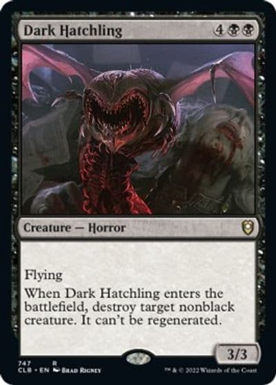 Dark Hatchling Commander Legends: Battle for Baldur's Gate Magic card