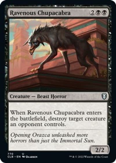 Ravenous Chupacabra Commander Legends: Battle for Baldur's Gate Magic card