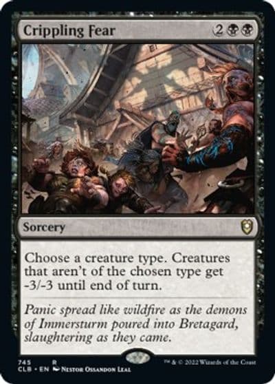 Crippling Fear Commander Legends: Battle for Baldur's Gate Magic card