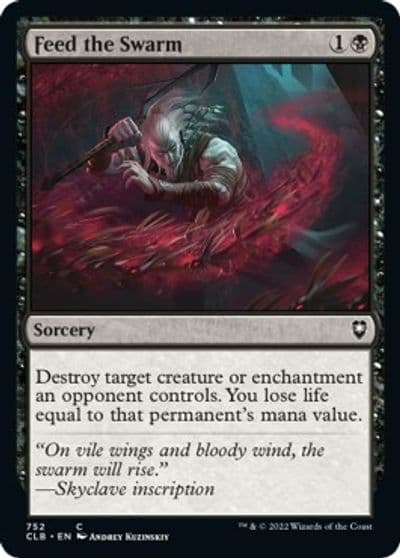 Feed the Swarm Commander Legends: Battle for Baldur's Gate Magic card