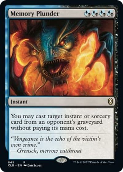 Memory Plunder Commander Legends: Battle for Baldur's Gate Magic card