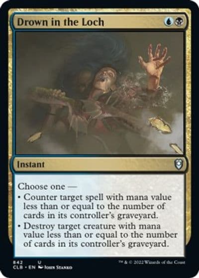 Drown in the Loch Commander Legends: Battle for Baldur's Gate Magic card