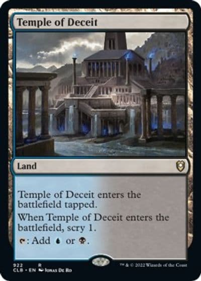 Temple of Deceit Commander Legends: Battle for Baldur's Gate Magic card