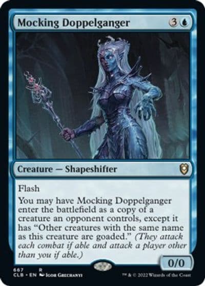 Mocking Doppelganger Commander Legends: Battle for Baldur's Gate Magic card