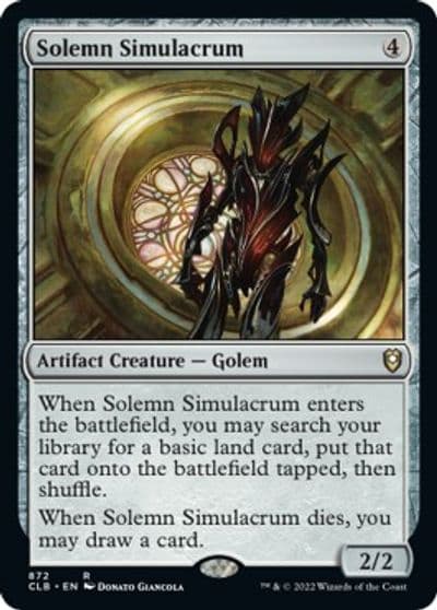 Solemn Simulacrum Commander Legends: Battle for Baldur's Gate Magic card