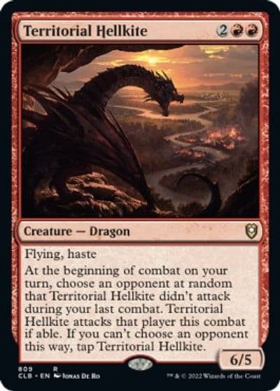 Territorial Hellkite Commander Legends: Battle for Baldur's Gate Magic card