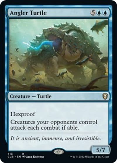 Angler Turtle Commander Legends: Battle for Baldur's Gate Magic card