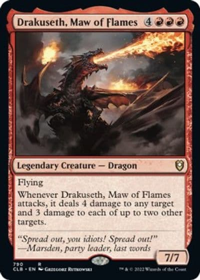 Drakuseth Maw of Flames Commander Legends: Battle for Baldur's Gate Magic card