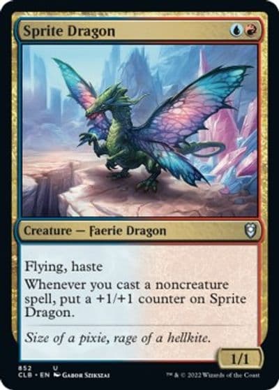 Sprite Dragon Commander Legends: Battle for Baldur's Gate Magic card