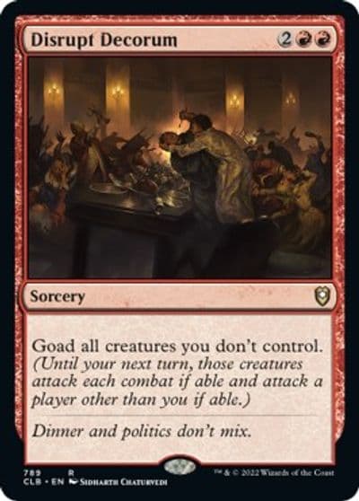 Disrupt Decorum Commander Legends: Battle for Baldur's Gate Magic card