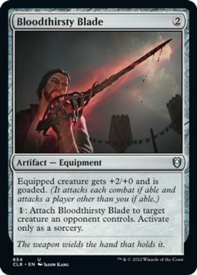 Bloodthirsty Blade Commander Legends: Battle for Baldur's Gate Magic card