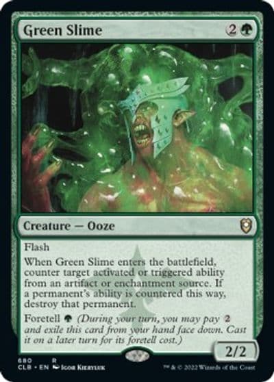 Green Slime Commander Legends: Battle for Baldur's Gate Magic card