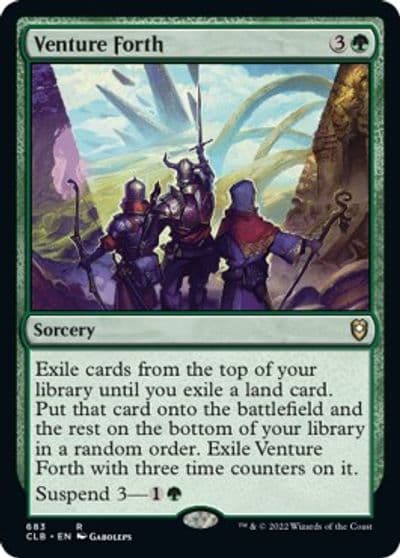 Venture Forth Commander Legends: Battle for Baldur's Gate Magic card