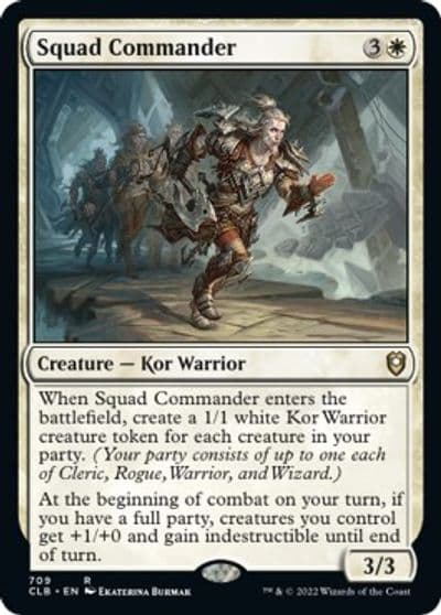Squad Commander Commander Legends: Battle for Baldur's Gate Magic card