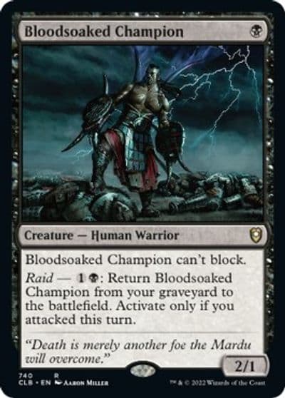 Bloodsoaked Champion Commander Legends: Battle for Baldur's Gate Magic card
