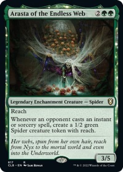 Arasta of the Endless Web Commander Legends: Battle for Baldur's Gate Magic card
