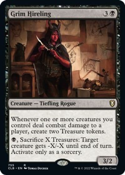Grim Hireling Commander Legends: Battle for Baldur's Gate Magic card