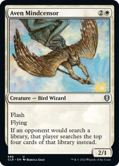 Aven Mindcensor Commander Legends: Battle for Baldur's Gate Magic card