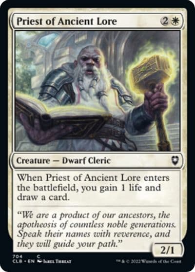 Priest of Ancient Lore Commander Legends: Battle for Baldur's Gate Magic card