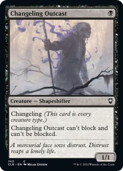 Changeling Outcast Commander Legends: Battle for Baldur's Gate Magic card
