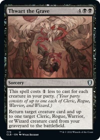 Thwart the Grave Commander Legends: Battle for Baldur's Gate Magic card