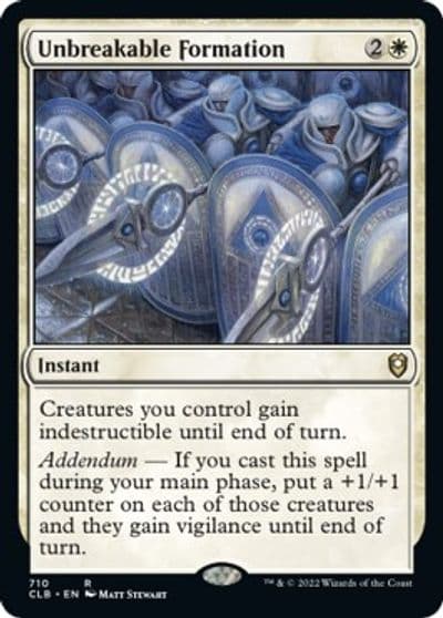 Unbreakable Formation Commander Legends: Battle for Baldur's Gate Magic card
